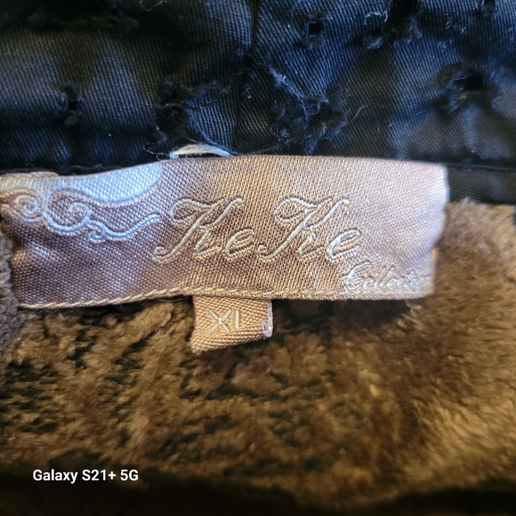 KeKe Collection XL 3/4 Sleeve Jacket Faux Fur Collar - Picture 4 of 5